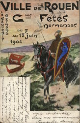 1904 Ville de Rouen G'des Fetes Normandes Postcard