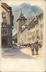Main Street Scene - Lindt Chocolates Postcard