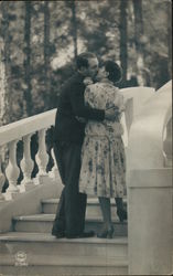 Couple Kissing on the Stairs Couple Kissing on the Stairs