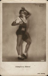 Josephine Baker in Costume Actresses Postcard Postcard