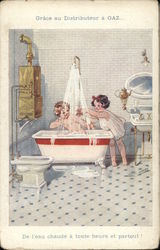 Shower and a Bath Postcard