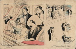 People Watching the Opera Xavier Sager Postcard 
