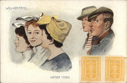 Waschermadel Wiener Typen Austria Women Postcard Postcard