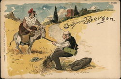 Gruss Aus Den Bergen Postcard