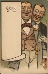 Two Men - Gruss aus Postcard