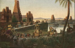 Procession du Dieu Ganeza dans le Sud Indie Au 17cie Siecle Indie Postcard