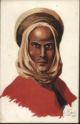 1915 Portrait of Arab Man Postcard