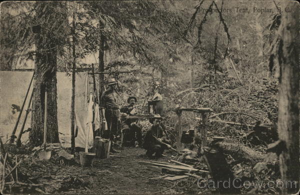 Prospectors Tent, Poplar, NC BC Canada British Columbia