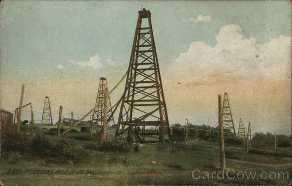 A Rich Producing Field of Oil Wells