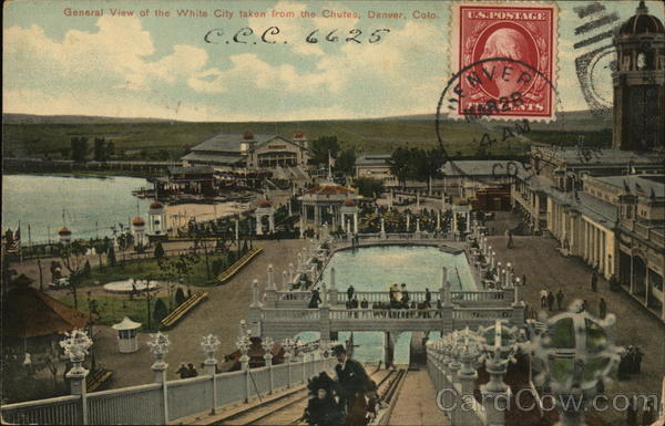 General View of the White City from the Chutes Denver Colorado