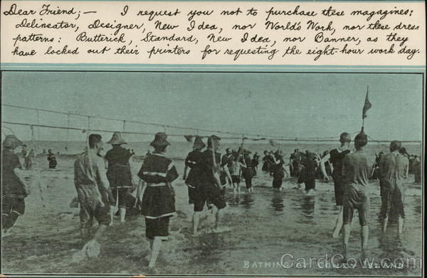 Bathing at Coney Island New York