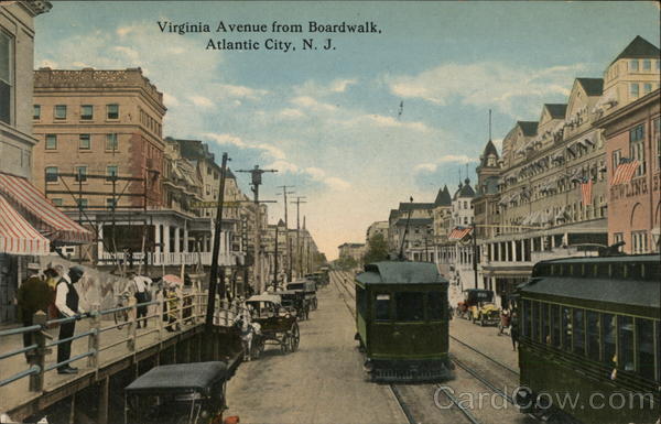 Virginia Avenue from Boardwalk Atlantic City New Jersey