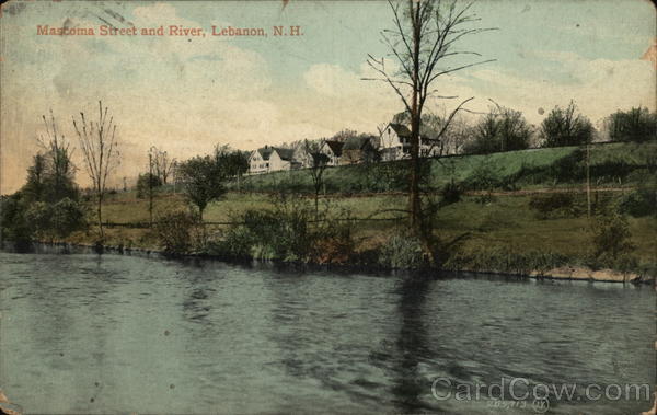 Mascoma Street and RIver Lebanon New Hampshire