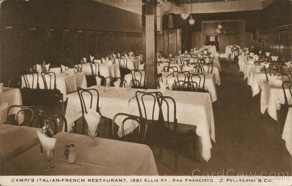 Campi's Italian-French Restaurant San Francisco California