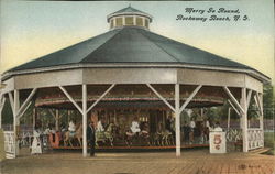 Merry Go Round Postcard