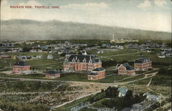 Bird's Eye View over Town Pocatello, ID Postcard Postcard Postcard