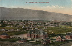 View over Town Pocatello, ID Postcard Postcard Postcard