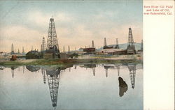 Kern River Oil Field and Lake of Oil Bakersfield, CA Postcard Postcard Postcard