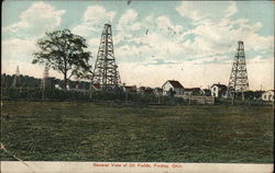 View of Oil Fields Postcard