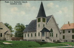 Maple Avenue Methodist Church Stamford, CT Postcard Postcard Postcard