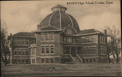 $45000 High School Uvalde, TX Postcard Postcard Postcard