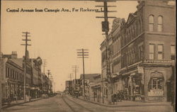 Central Avenue from Carnegie Avenue Postcard