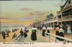 Boardwalk at Rockaway Beach, N.Y. Postcard