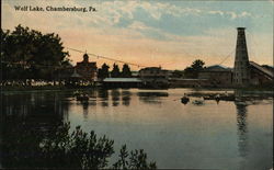 Wolf Lake Chambersburg, PA Postcard Postcard Postcard