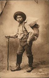 Native Packer, Alaska Native Americana Postcard Postcard Postcard