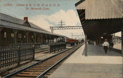 Station of N.Y.N.H.& H.R.R. Postcard