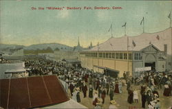 On the "Midway," Danbury Fair Connecticut Postcard Postcard Postcard