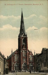 St. Anthony's R.C. Church, Greenpoint Brooklyn, NY Postcard Postcard Postcard