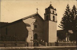 Mission San Buena Ventura California Postcard Postcard Postcard