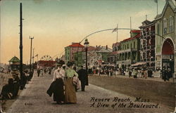 A View of the Boulevard Postcard