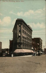 Flat Iron Building Akron, OH Postcard Postcard Postcard