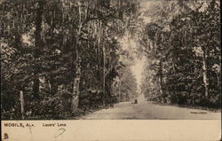 Lovers' Lane Mobile, AL Postcard Postcard Postcard