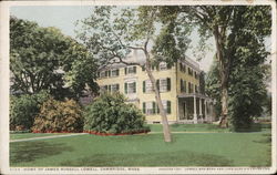 Home of James Russell Lowell Cambridge, MA Postcard Postcard Postcard