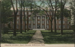 Wesleyan University, North College Postcard