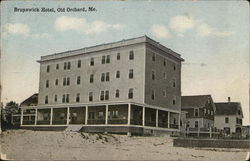 Brunswick Hotel Old Orchard Beach, ME Postcard Postcard Postcard
