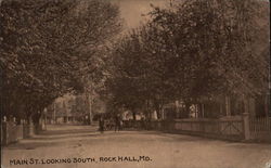 Main St. Looking South Rock Hall, MD Postcard Postcard Postcard