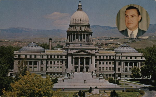 Governor Robert E. Smylie and State Capitol Boise Idaho
