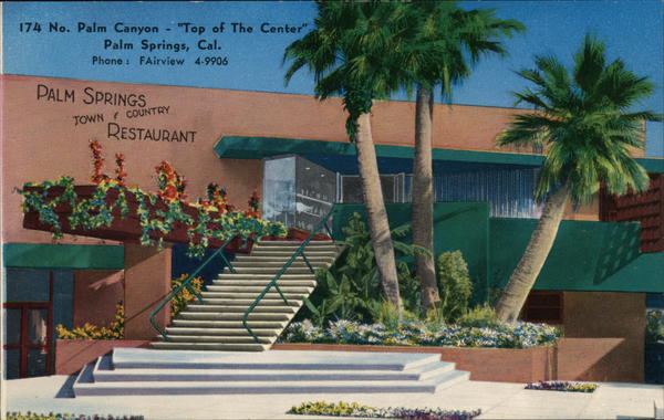 Palm Springs Town and Country Restaurant California
