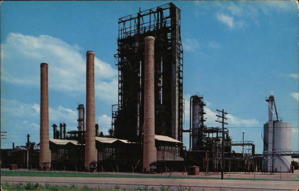 Oil Refinery Scene Ponca City Oklahoma