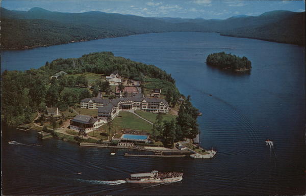 Sagamore Hotel Lake George, NY Postcard
