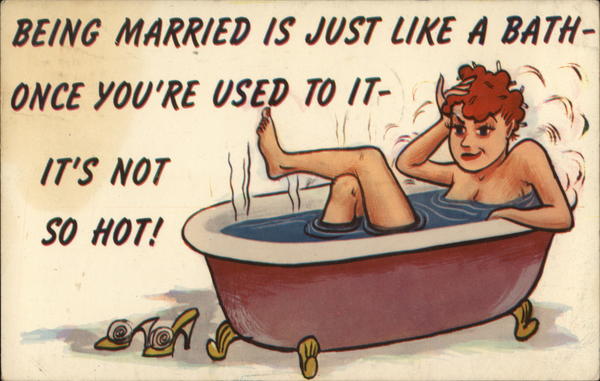 Being Married is Just Like a Bath Comic, Funny