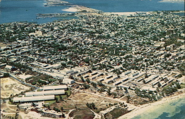 Aerial View Key West, FL Postcard