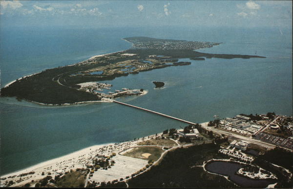 Key Biscayne From the Air Miami Florida