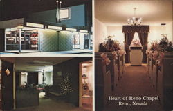 Heart of Reno Chapel Nevada Postcard Postcard Postcard