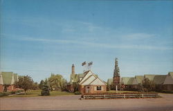 Beautiful Evergreen Gables Motel Postcard