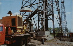 Texas Drilling Rig Postcard